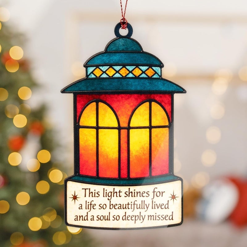NELXI Memorial Christmas Ornaments 2025, Sympathy Gifts for Loss of Mother Father, in Memory of Loved One, Memorial Gifts for Loss of Mom Dad Son Husband, Heartfelt Holiday Remembrance Ornament - Image 3